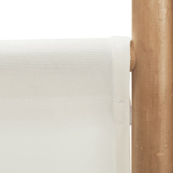 Składany parawan 4-panelowy, 160 cm, bambus i płótno