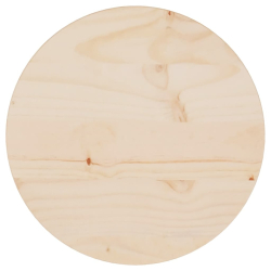 Blat stołu, Ø30x2,5 cm, lite drewno sosnowe