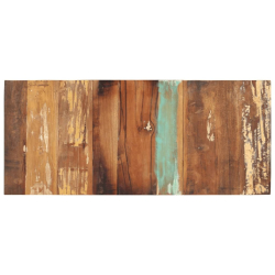 Blat stołu, 140x60x(2,5-2,7) cm, lite drewno z odzysku