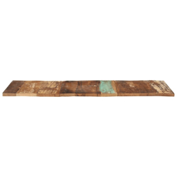 Blat stołu, 140x60x(2,5-2,7) cm, lite drewno z odzysku