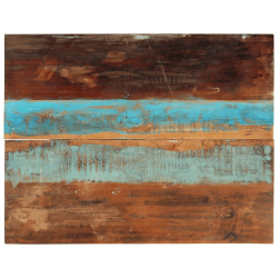 Blat stołu, 90x70x(1,5-1,6) cm, lite drewno z odzysku