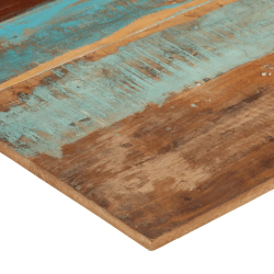 Blat stołu, 90x70x(1,5-1,6) cm, lite drewno z odzysku