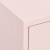 Szafka, różowa, 80x35x101,5 cm, stalowa