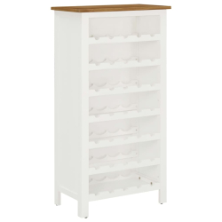 Szafka na wino, 56 x 32 x 110 cm, lite drewno dębowe