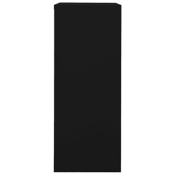 Szafka biurowa, czarna, 90x40x102 cm, stalowa