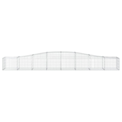 Kosze gabionowe, 10 szt, 400x50x40/60 cm, galwanizowane żelazo