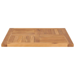 Blat stołu, lite drewno tekowe, 70x70x2,5 cm