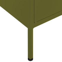 Szafka, oliwkowozielona, 80x35x101,5 cm, stalowa