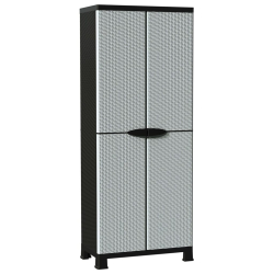 Szafka plastikowa, 68x39x171,5 cm, motyw rattanu