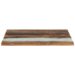 Blat stołu, 80x80x(2,5-2,7) cm, lite drewno z odzysku
