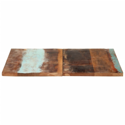 Blat stołu, 80x80x(2,5-2,7) cm, lite drewno z odzysku
