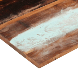 Blat stołu, 80x80x(2,5-2,7) cm, lite drewno z odzysku