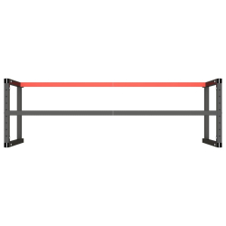 Rama do stołu roboczego, czerwono-czarna, 180x57x79 cm, metal