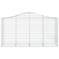 Kosze gabionowe, 11 szt, 200x50x100/120cm, galwanizowane żelazo