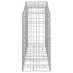 Kosze gabionowe, 11 szt, 200x50x100/120cm, galwanizowane żelazo