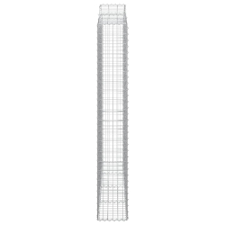 Kosze gabionowe, 2 szt, 200x30x200/220 cm, galwanizowane żelazo