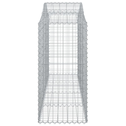 Kosze gabionowe, 10 szt, 200x50x100/120cm, galwanizowane żelazo
