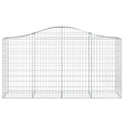 Kosze gabionowe, 18 szt, 200x50x100/120cm, galwanizowane żelazo