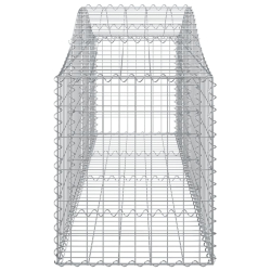 Kosze gabionowe, 5 szt, 200x50x60/80 cm, galwanizowane żelazo