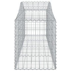 Kosze gabionowe, 25 szt, 200x50x60/80 cm, galwanizowane żelazo