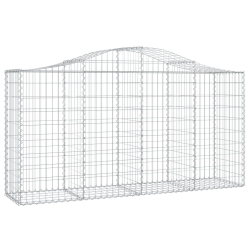 Kosze gabionowe, 30 szt, 200x50x100/120cm, galwanizowane żelazo