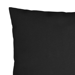 Poduszki ozdobne, 4 szt., czarne, 60x60 cm, tkanina