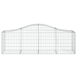 Kosze gabionowe, 15 szt, 200x50x60/80 cm, galwanizowane żelazo