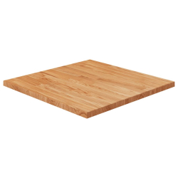 Kwadratowy blat do stolika, jasnobrązowy, 60x60x2,5 cm, dębowy