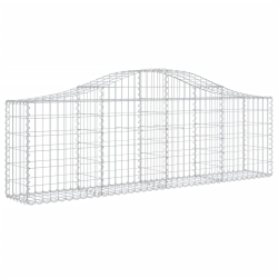 Kosze gabionowe, 30 szt, 200x30x60/80 cm, galwanizowane żelazo