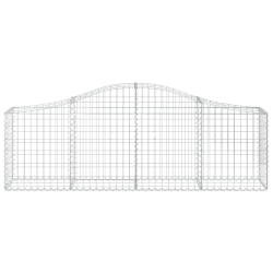 Kosze gabionowe, 30 szt, 200x30x60/80 cm, galwanizowane żelazo