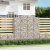 Kosze gabionowe, 8 szt, 200x50x200/220 cm, galwanizowane żelazo