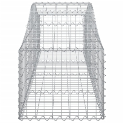 Kosze gabionowe, 25 szt, 200x50x40/60 cm, galwanizowane żelazo