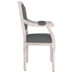 Fotel, ciemnoszary, 54x59x99 cm, tapicerowany tkaniną