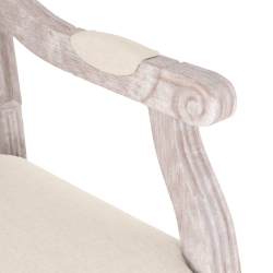 Fotel, beżowy, 54x59x99 cm, tapicerowany tkaniną