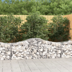 Kosze gabionowe, 20 szt, 200x50x60/80 cm, galwanizowane żelazo