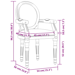 Krzesło stołowe, 54x56x96,5 cm, obite tkaniną