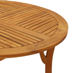 Stół ogrodowy, Ø110 cm, lite drewno akacjowe