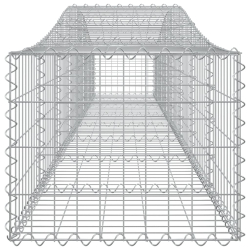 Kosze gabionowe, 25 szt, 400x50x40/60 cm, galwanizowane żelazo