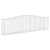 Kosze gabionowe, 25 szt, 400x50x100/120 cm galwanizowane żelazo
