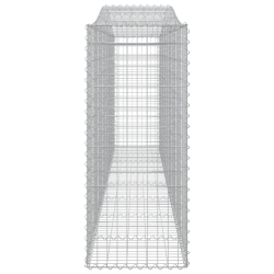Kosze gabionowe, 25 szt, 400x50x120/140cm, galwanizowane żelazo