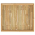 Stolik ogrodowy, 65x55x30 cm, bambusowy