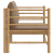 Sofa ogrodowa z poduszkami w kolorze taupe, bambusowa