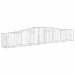 Kosze gabionowe, 25 szt, 400x50x60/80 cm, galwanizowane żelazo