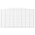 Kosze gabionowe, 2 szt, 400x50x220/240 cm, galwanizowane żelazo