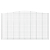 Kosze gabionowe, 3 szt, 400x50x220/240 cm, galwanizowane żelazo