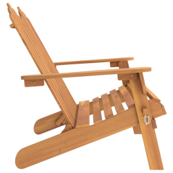 Ławka ogrodowa Adirondack, 126 cm, lite drewno akacjowe