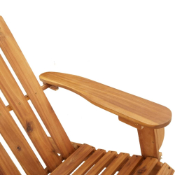 Fotel bujany Adirondack, lite drewno akacjowe