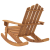 Fotel bujany Adirondack, lite drewno akacjowe