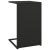 Stolik w kształcie litery C, czarny, 40x35x60 cm, polirattan