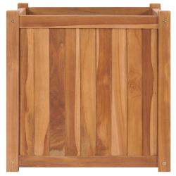 Podwyższona donica 50x50x50 cm, lite drewno tekowe